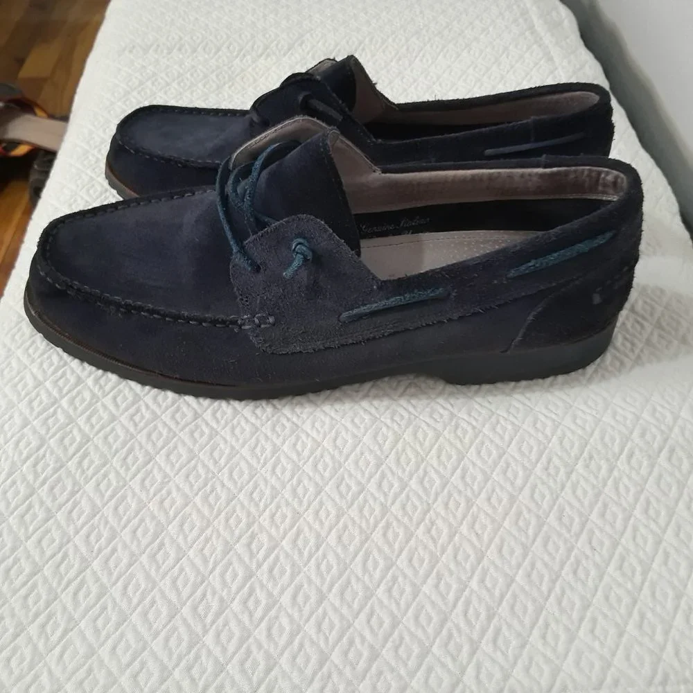Banana Republic Mens Suede Boat Shoes